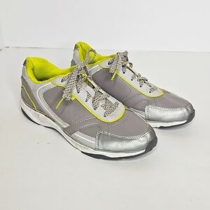 Vionic Zen Women's Gray Two Tone Walking Shoes Orthaheel Size 7